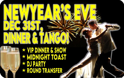 New Year’s Eve Tango Show in Buenos Aires a very special night
