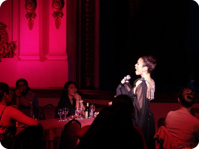 Tango Show Buenos Aires Piazzolla Tango, singer charming the audience with her voice