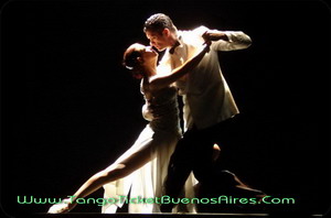 sensual couple at esquina carlos gardel tango show