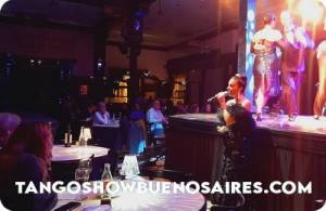At El Querandi Tango Show San Telmo the artists moves around the audience