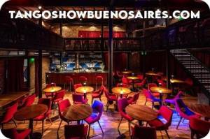 La Carbonera Tango Show Buenos Aires lounge style short distance venue due to the landscape format of the stage